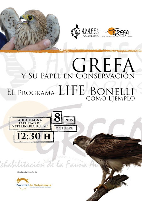 Viajaremos a Las Palmas para hablar de nuestra labor conservacionista