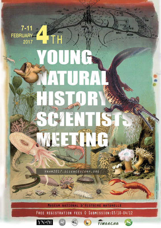 Cartel del 4º Encuentro para Jóvenes Científicos en Historia Natural (4th YNHM).