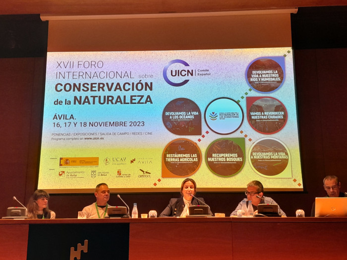 Acto de presentación del XVII Foro Internacional sobre Conservación de la Naturaleza en el Palacio de los Serrano de Ávila.