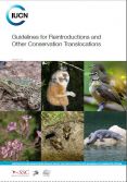 Portada del manual “Guidelines for reintroductions and other conservation translocations”, recientemente publicado por la UICN.