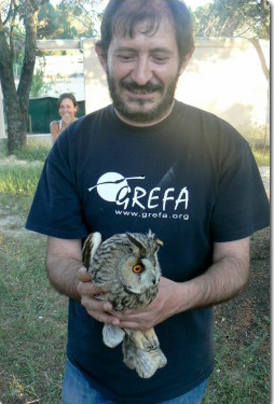 Liberación de buho chico. Juan Pablo Díaz (responsable del area de informática) 