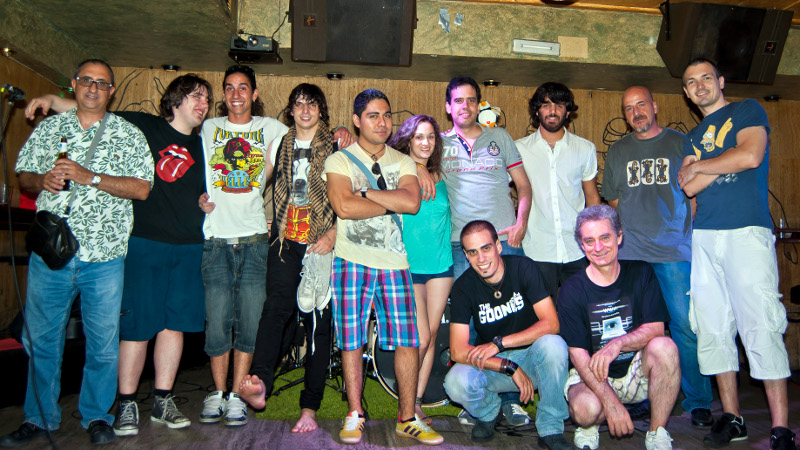 Algunos de los músicos participantes 