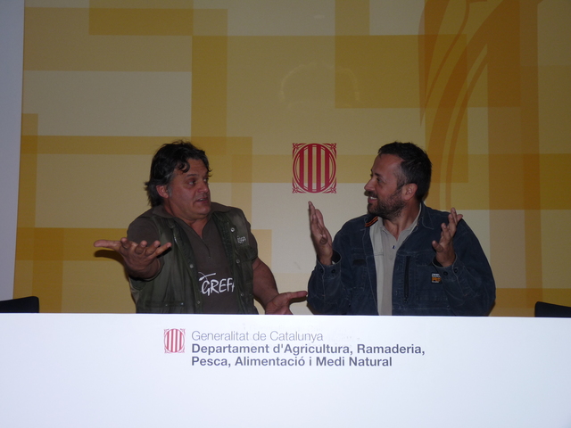 Damiá (derecha) de TRENCA y Ernesto de GREFA.