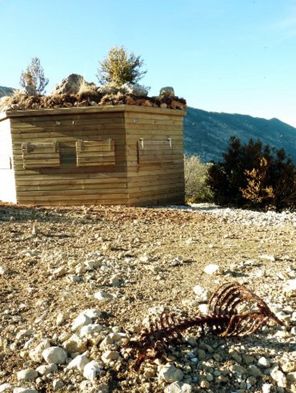 Vista del nuevo observatorio construido en Boumort 