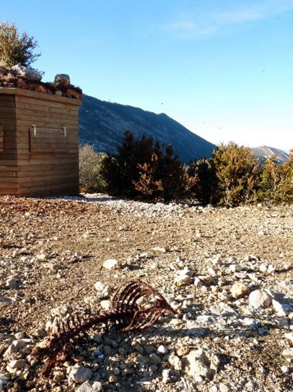 Vista del nuevo observatorio construido en Boumort 