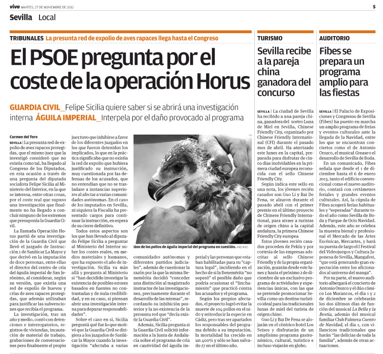 GREFA - El caso Horus y el daño a la conservación GREFA - El caso Horus y el daño a la conservación