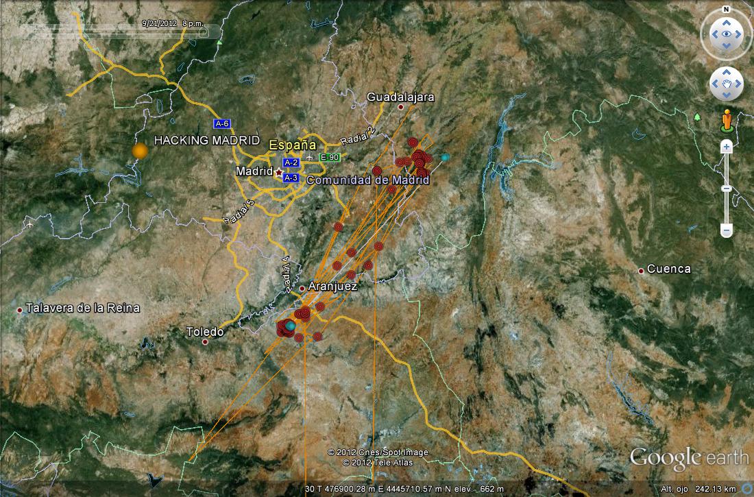 Recorrido realizado por Borges en los últimos meses.