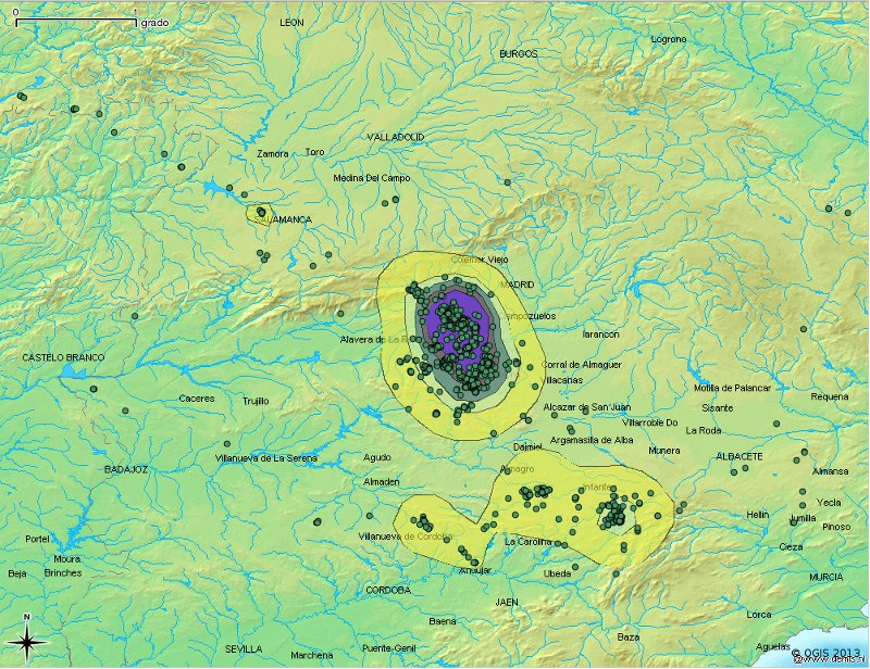 Detalle de todas las localizaciones de Aljama