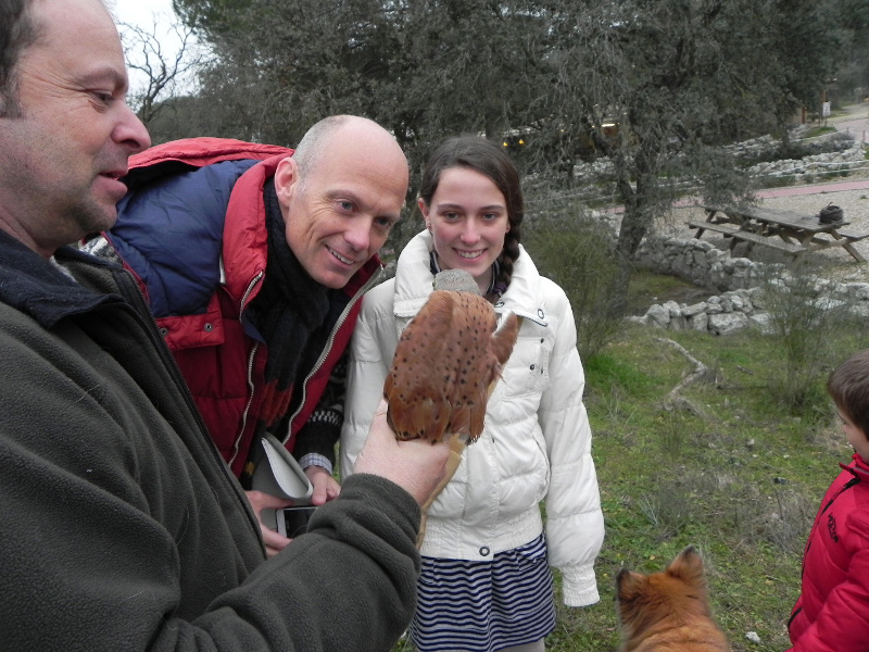 Liberado en Grefa un cernícalo vulgar apadrinado por la famíla Gómez
