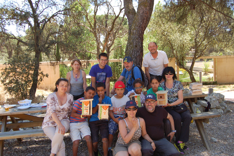 Visita de saharauis niños saharauis a GREFA