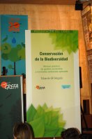 3. Cartel elaborado para la presentación del libro "Conservación de la Biodiversidad", de Eduardo Gil.