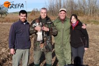 Equipo del Marcaje de Cervantes : Juan José Iglesias, Juan Jaramillo, Víctor García y Virginia Moraleda.