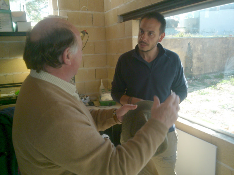 Luis Igancio aprovecho la visita a GREFA para conocer nuestras instalaciones y proyectos