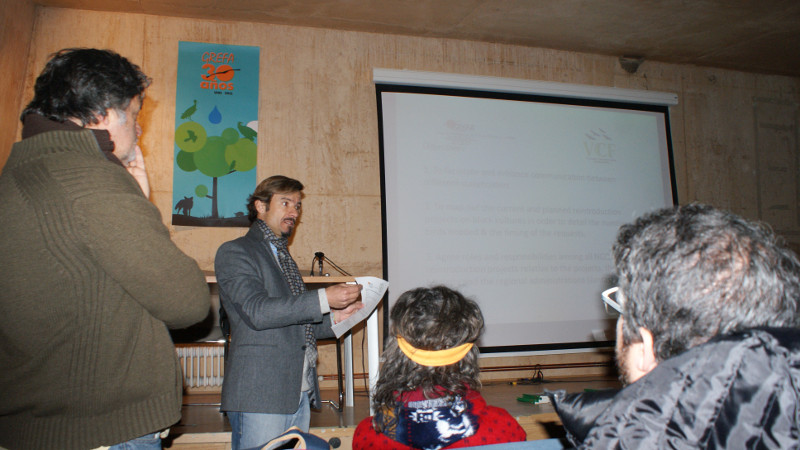 José Tavares, VCF. Encuentro de coordinación de los proyectos de reintroducción del buitre negro en Europa