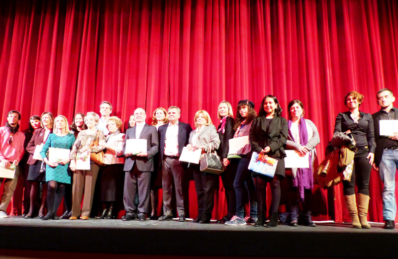 Voluntarios premiados en 2015 en el premio al voluntariado del Ayuntamiento de Majadahonda (Madrid).