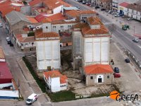 Vista del silo antiguo de Trujillo (Cáceres) desde el macrosilo