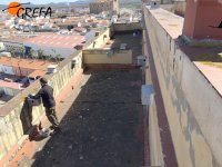 Enrique trabajando en el silo de Guareña (Badajoz)