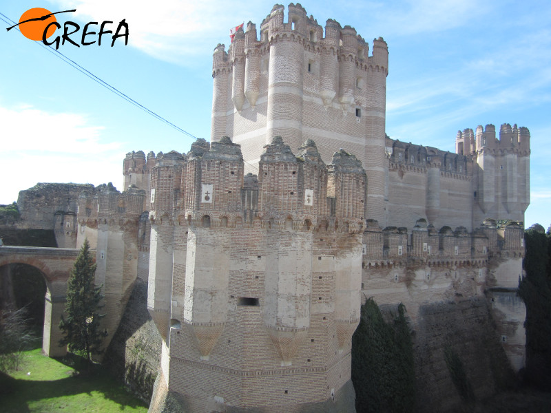 Castillo mudéjar de Coca, donde se ubica el Centro de Formación Agraria de la Junta de Castilla y León.