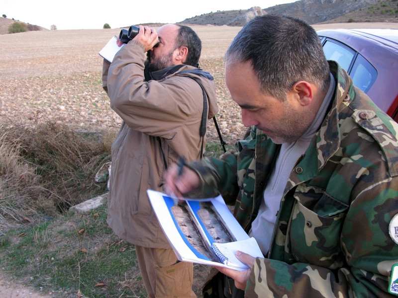 Dos participantes en una convocatoria anterior del Censo de Otoño. Foto: Raúl González Rodríguez
