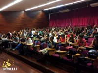 Publico asistente a la presentacion de LIFE Bonelli en la Facultad de Veterinaria de la Universidad de Las Palmas de Gran Canaria.
