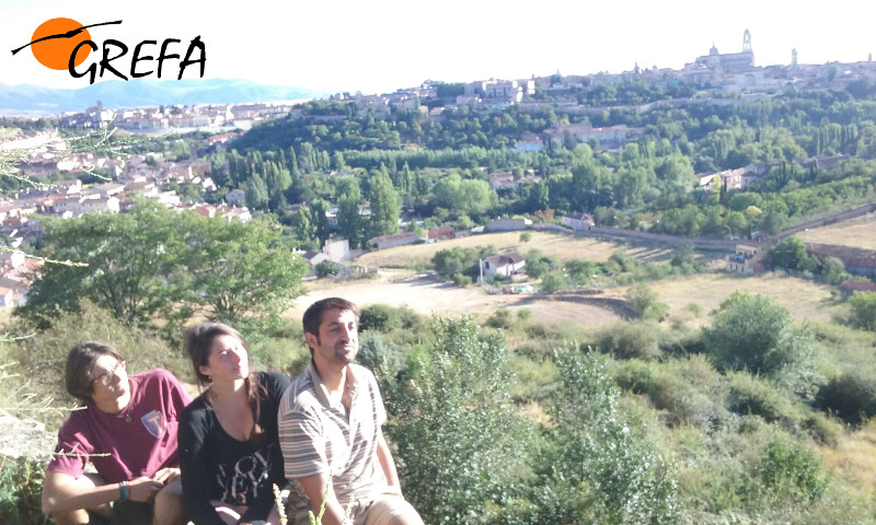 Voluntarios internacionales visitan Segovia tras la jornada de trabajo de Campo