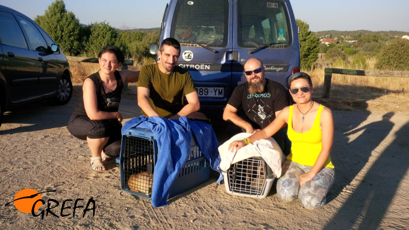 Fptp de familia de los padrinos junto a sus zorros apadrinados