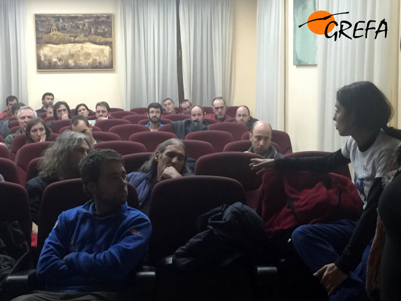 Otro momento de la presentación realizada en el Palacio Municipal de Cultura de Salas de los Infantes (Burgos).