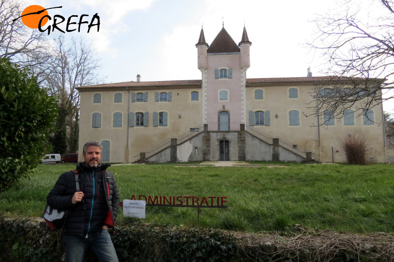 Aleix Millet en el lugar de celebración de las jornadas en Ardèche.