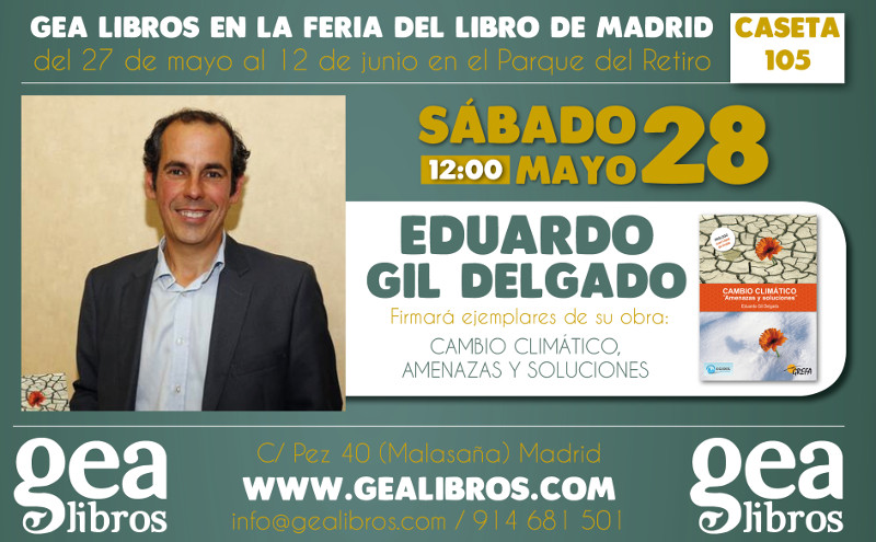 Gea libros en la fería del libro, Eduardo Gil