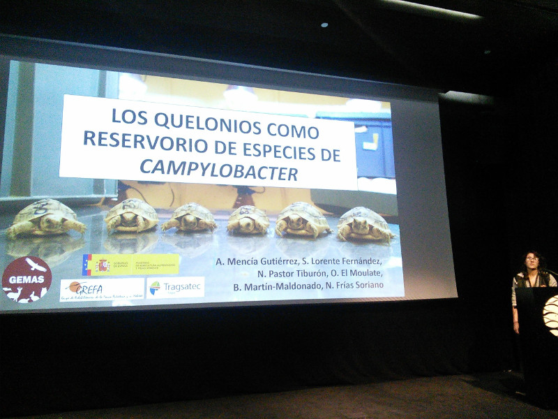 Aida Mencía durante su presentación