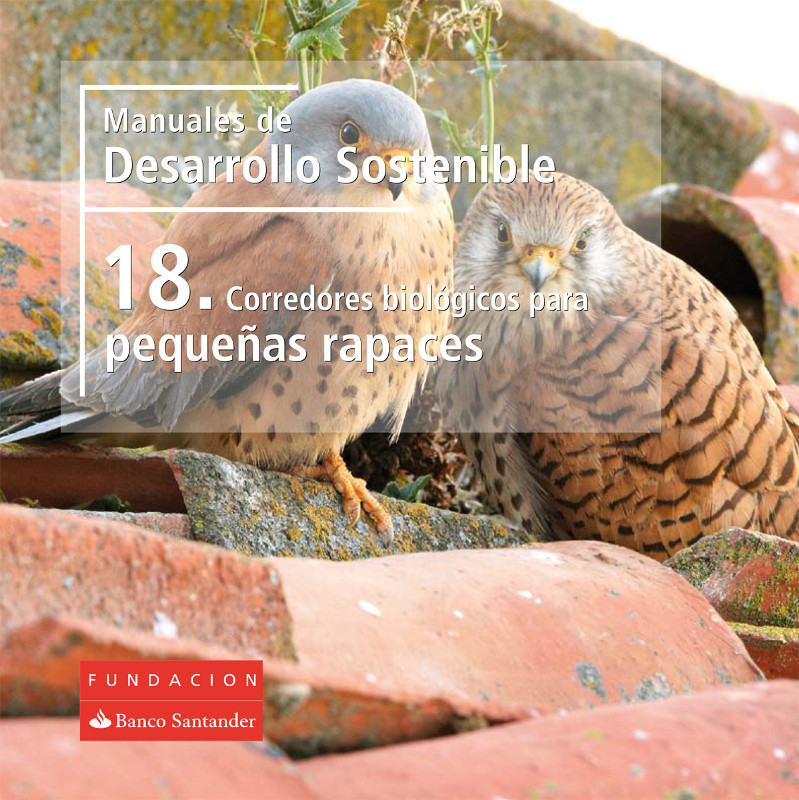 Portada del manual "Corredores biológicos para pequeñas rapaces".