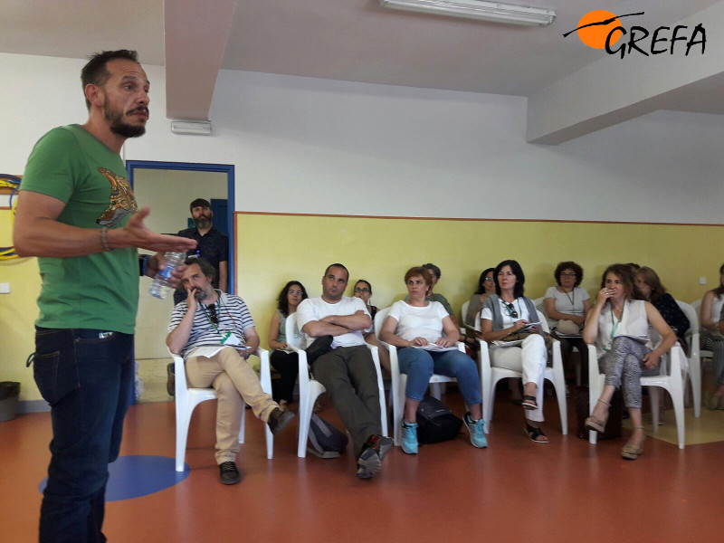 Fernando Blanca, de GREFA, participa en las jornadas Escoeduca 2017.