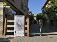 Cartel anunciador del Seminario Final de LIFE Bonelli en Sangüesa (Navarra).