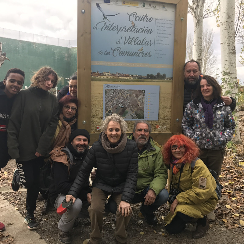 Entrada al Centro de Interpretación de la Naturaleza de Villalar de los Comuneros.
