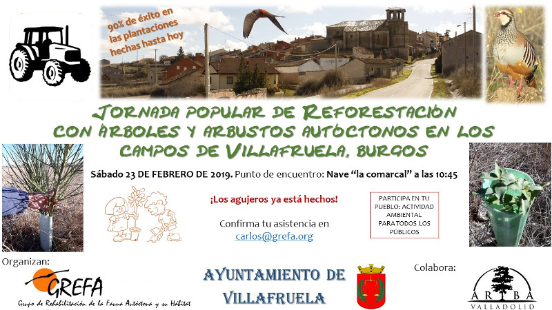 23 de febrero: seguiremos reforestando en Villafruela (Burgos)