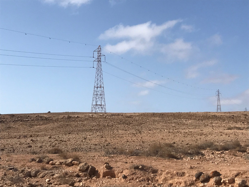 Las líneas de transporte de alta tensión fueron un tipo de infraestructura muestreado en el estudio realizado en Lanzarote y Fuerteventura.