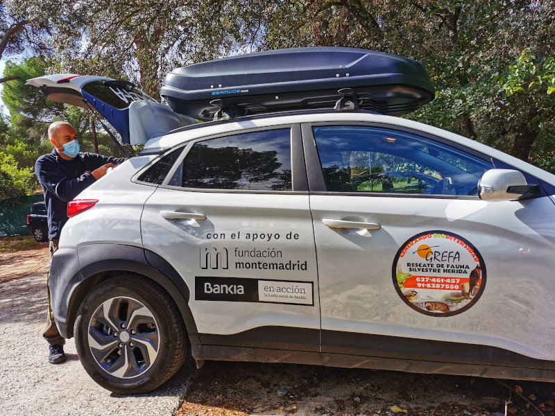 Vehículo híbrido adquirido gracias a la primera ayuda concedida por la Fundación Montemadrid y Bankia, en 2019.