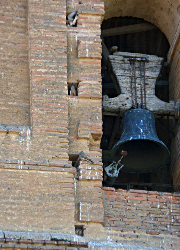 13, Rue del Percebe, versión primilla, en los mechinales de la iglesia de Mazuecos de Valdeginate (Palencia).