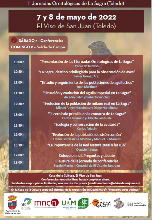 jornadas sobre la avifauna de La Sagra