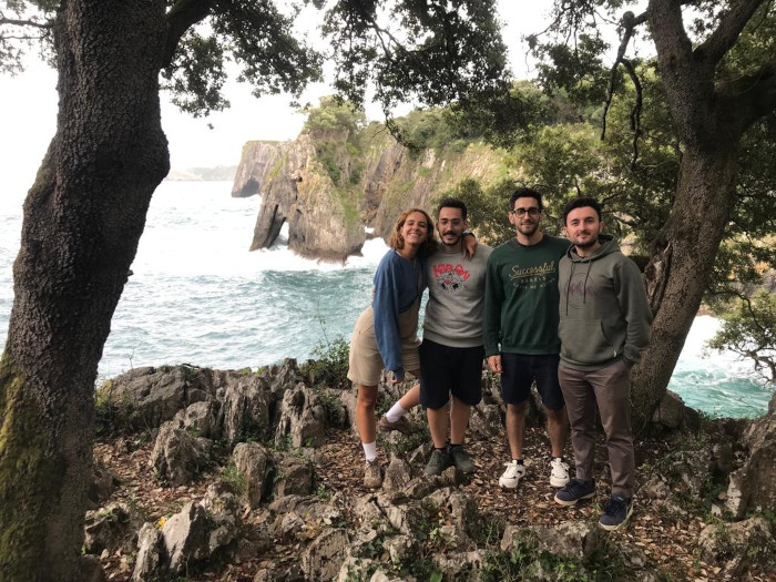 Otro grupo, procedente de Cádiz y Torrelavega (Cantabria), durante otra visita de finales del pasado julio.