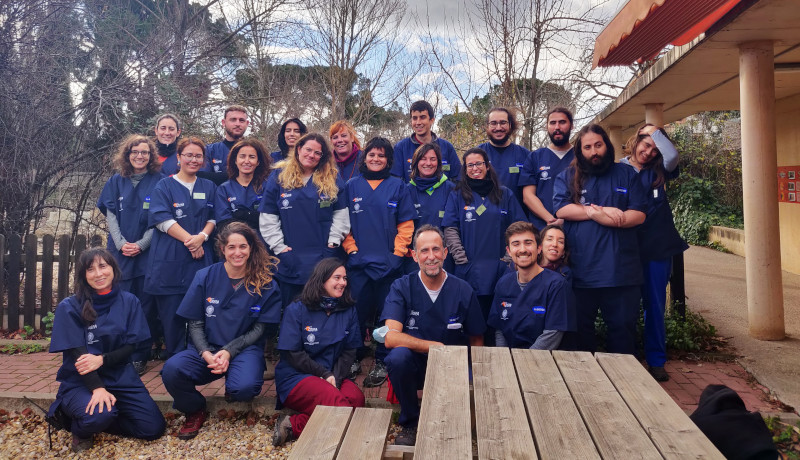 Alumnos de la nueva edición del curso en las instalaciones de GREFA.