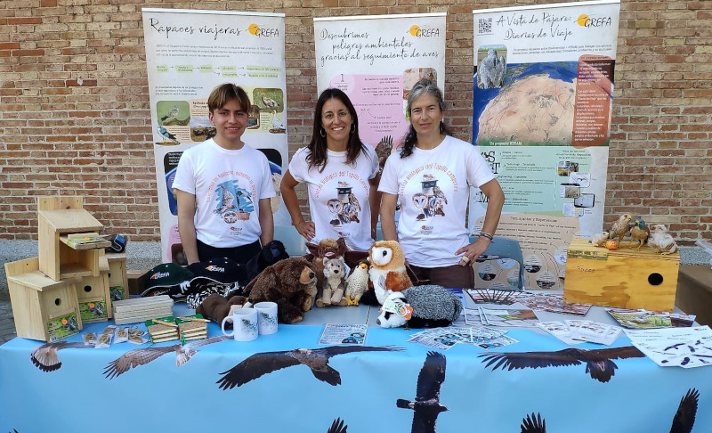 El equipo de GREFA durante nuestra participación en el III Festival del Medio Ambiente y la Solidaridad.