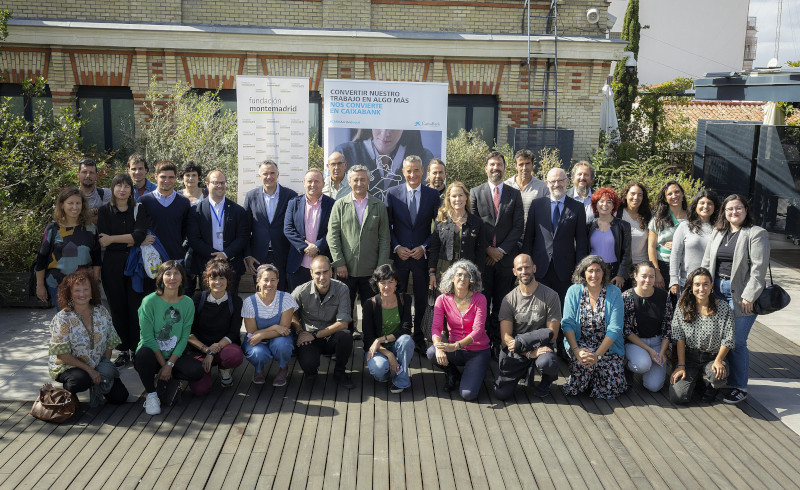 Representantes de las ONG seleccionadas en la V Convocatoria de Medioambiente y Desarrollo Sostenible. Foto: Fundación Montemadrid.