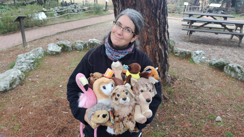 Algunos de los peluches a la venta en nuestra Ecotienda.