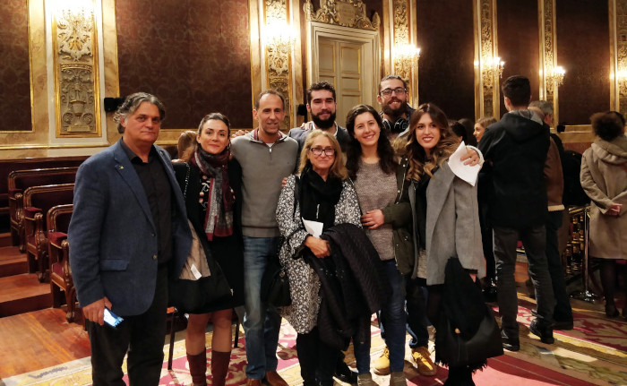 Miembros de GREFA y amigos durante la investidura de Jane Goodall como Doctora Honoris Causa por la Universidad Complutense de Madrid.