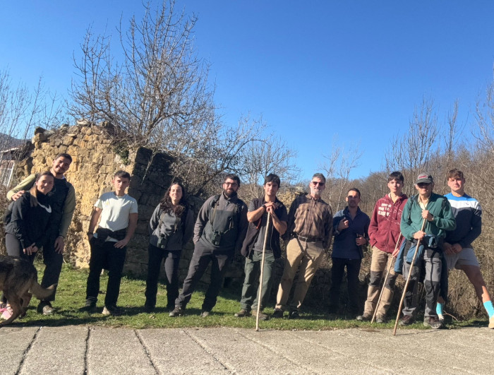 Foto de grupo de los asistentes a la ruta interpretativa en la ZEPA "Sierra de Peña Sagra".