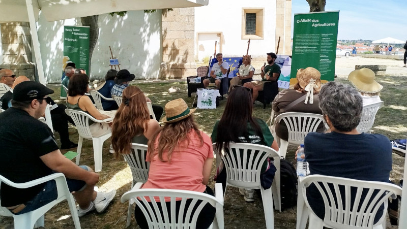 Presentación de la red "Amigos del Aguilucho Cenizo", el pasado 31 de mayo en Miranda do Douro (Portugal), en el marco del Festival ObserArribas.