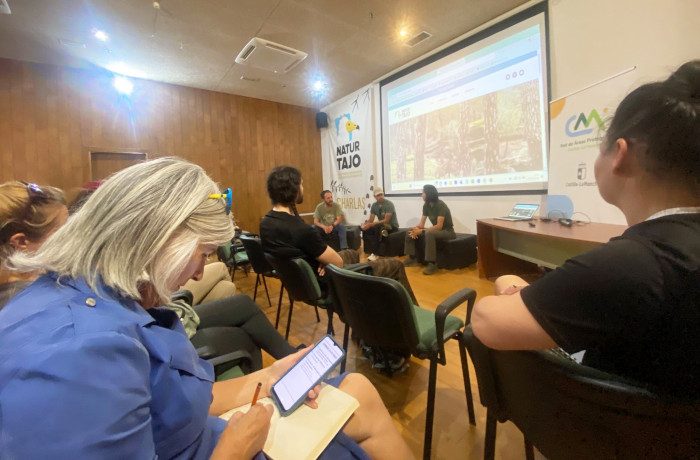Un momento del interesante programa de charlas de Naturtajo 2026.
