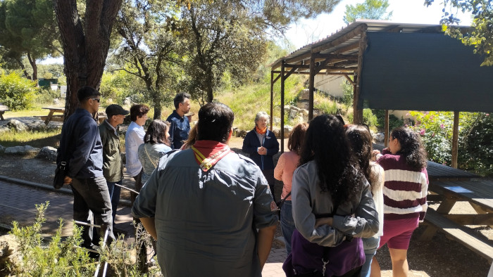 Representantes de las ONG durante su visita al Centro de Educación Ambiental “Naturaleza Viva” de GREFA.