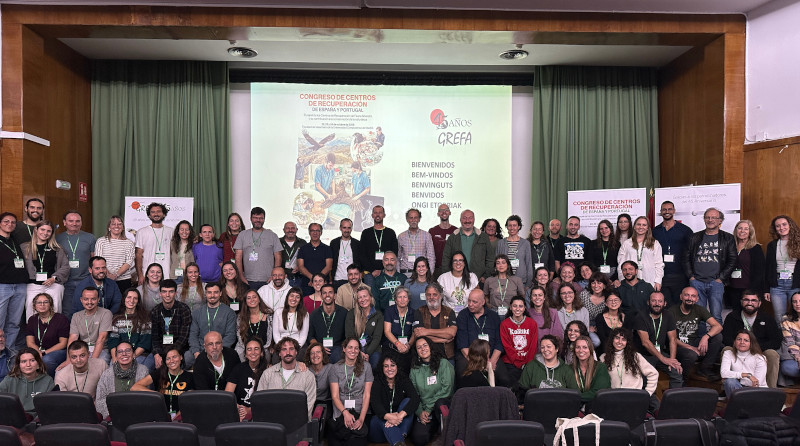 Foto de familia de los participantes en el Congreso de Centros de Recuperación  de España y Portugal.